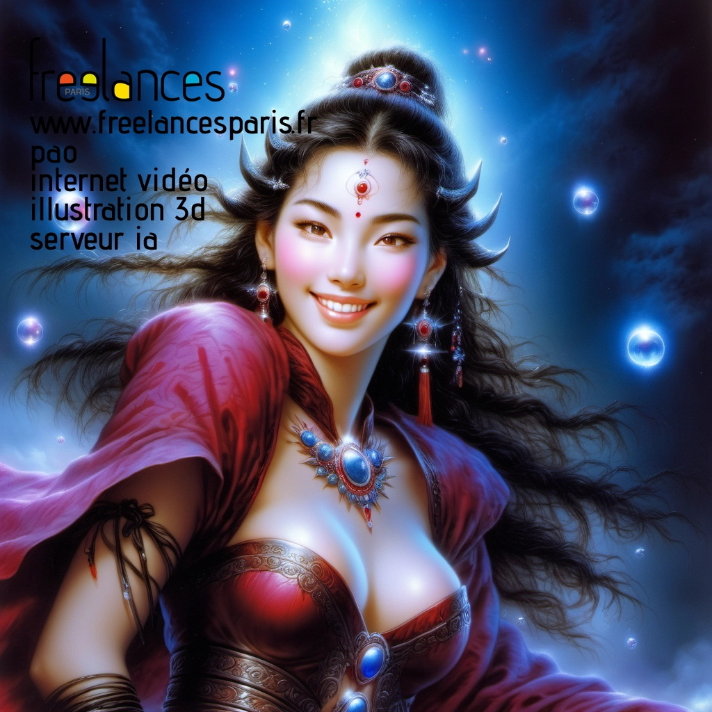 Pao mise en page internet vidéo illustration 3d serveur IA générative AI freelance paris studio de création magazines ojzlk4n0